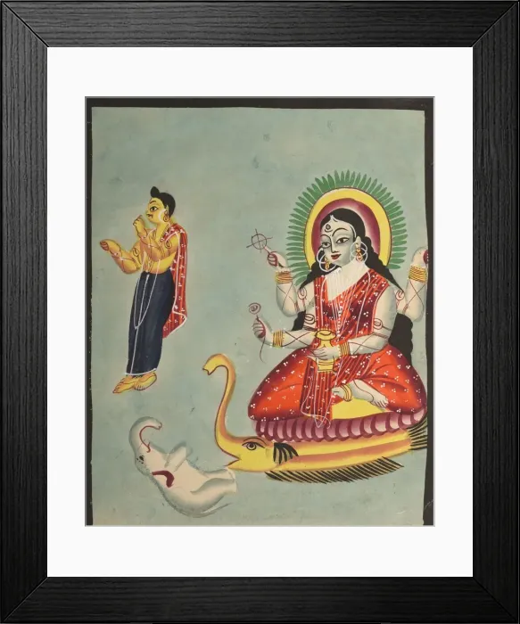 Framed Print : The Goddess Ganga, 1800s. Creator: Unknown Framed Print : The Goddess Ganga, 1800s. Creator: Unknown