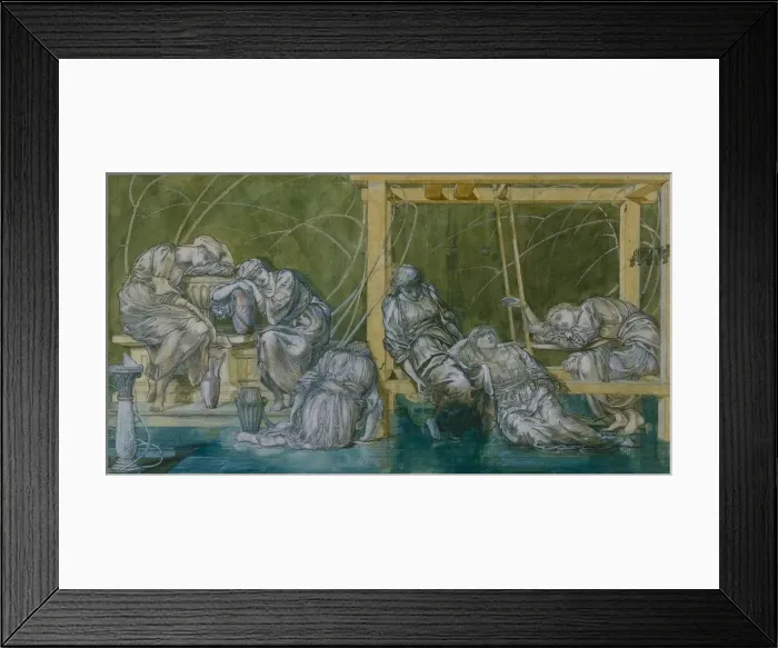 Framed Print : The Garden Court, 1870-75. Creator: Edward Burne-Jones (British, 1833-1898) Framed Print : The Garden Court, 1870-75. Creator: Edward Burne-Jones (British, 1833-1898)