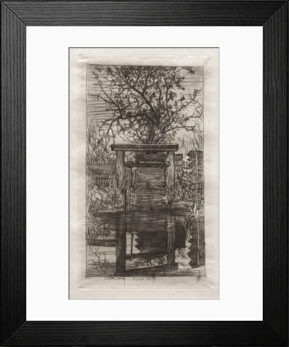 Framed Print : The Lock, Schleissheim, 1879. Creator: Otto H. Bacher (American, 1856-1909) Framed Print : The Lock, Schleissheim, 1879. Creator: Otto H. Bacher (American, 1856-1909)