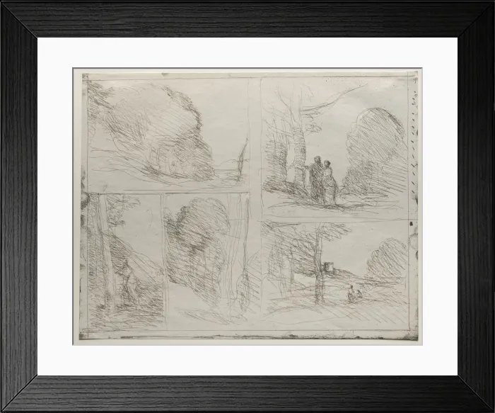 Framed Print : The Garden of Pericles;The Painters Lane;Scrawl;The Large Woodcutter…, printed in 1921 Framed Print : The Garden of Pericles;The Painters Lane;Scrawl;The Large Woodcutter…, printed in 1921