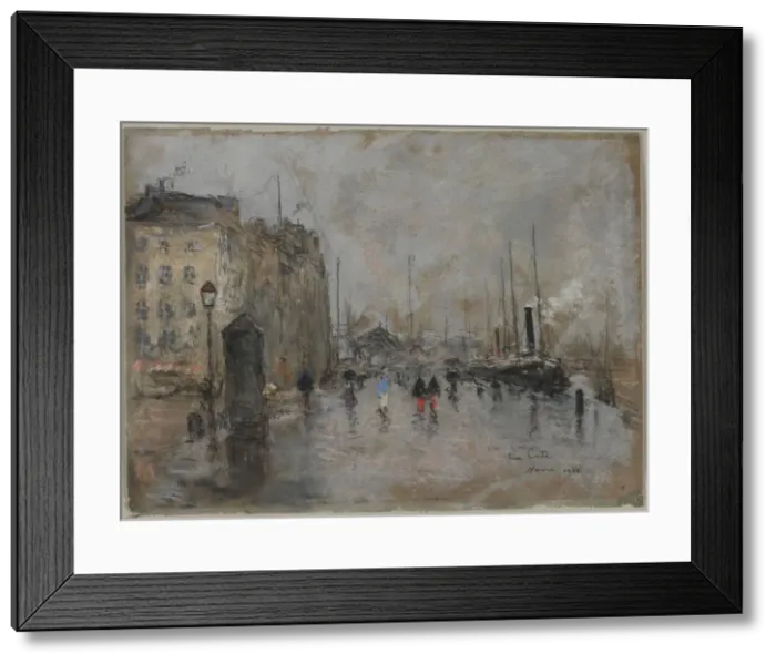 Framed Print : The Grand Quai of Le Havre, 1901. Creator: Siebe Johannes ten Cate (Dutch, 1858-1908) Framed Print : The Grand Quai of Le Havre, 1901. Creator: Siebe Johannes ten Cate (Dutch, 1858-1908)