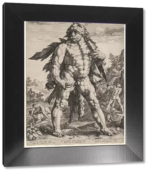 The Great Hercules or Knollenman, 1589. Creator: Hendrick Goltzius (Dutch, 1558-1617)