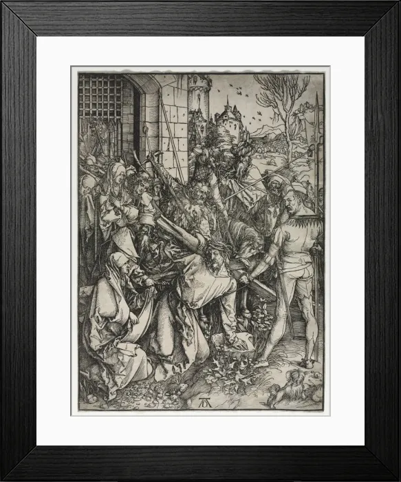 Framed Print : The Great Passion: Christ Bearing the Cross. Creator: Albrecht Dürer (German, 1471-1528) Framed Print : The Great Passion: Christ Bearing the Cross. Creator: Albrecht Dürer (German, 1471-1528)