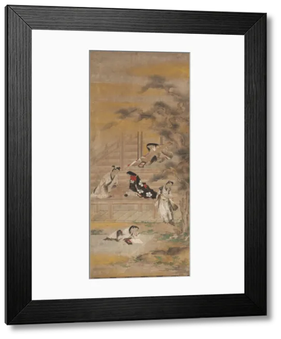 Framed Print : The Four Pleasures, 17th century. Creator: Iwasa Matabei (Japanese, 1578-1650), attributed to