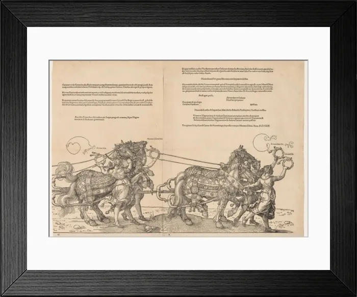 Framed Print : The Great Triumphal Car of Emperor Maximilian, 1523. Creator: Albrecht Dürer (German Framed Print : The Great Triumphal Car of Emperor Maximilian, 1523. Creator: Albrecht Dürer (German