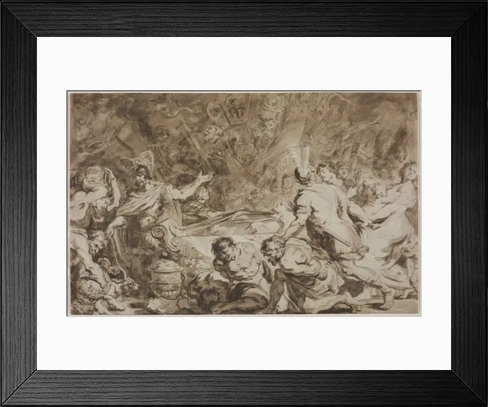 Framed Print : The Funeral of Decius Mus, 1774. Creator: Jean-Honore Fragonard (French, 1732-1806) Framed Print : The Funeral of Decius Mus, 1774. Creator: Jean-Honore Fragonard (French, 1732-1806)