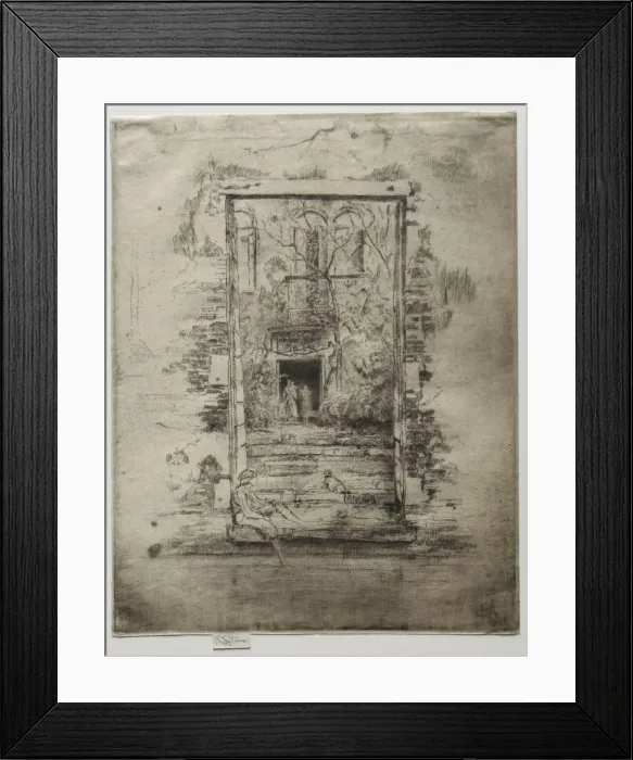 Framed Print : The Garden. Creator: James McNeill Whistler (American, 1834-1903) Framed Print : The Garden. Creator: James McNeill Whistler (American, 1834-1903)