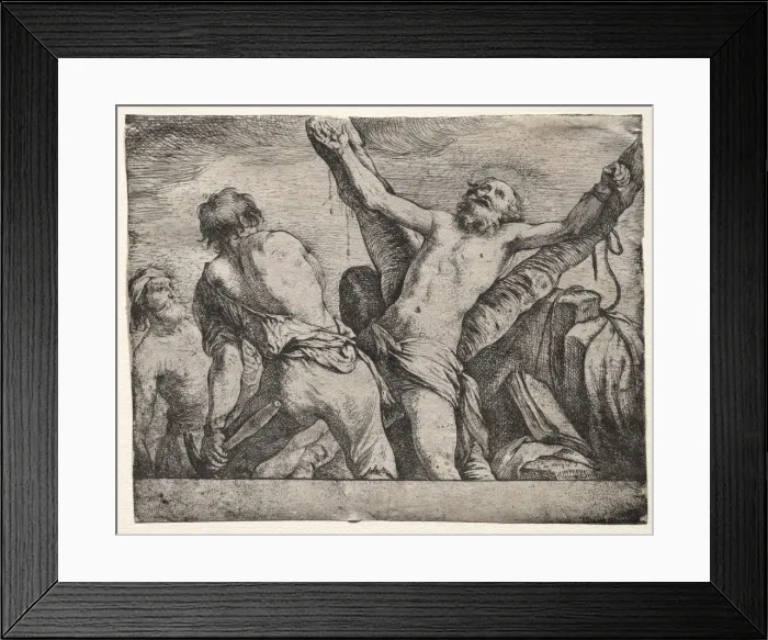 Framed Print : The Martyrdom of St. Andrew. Creator: Claude Vignon (French, 1593-1670) Framed Print : The Martyrdom of St. Andrew. Creator: Claude Vignon (French, 1593-1670)
