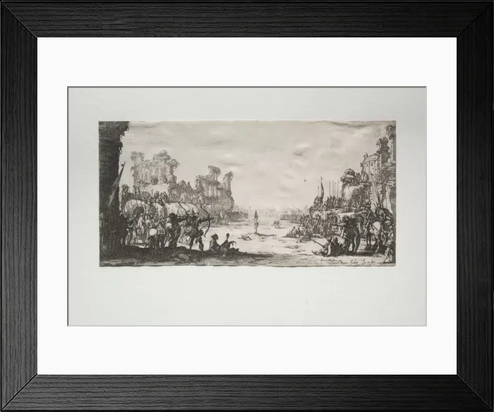 Framed Print : The Martyrdom of St. Sebastian. Creator: Jacques Callot (French, 1592-1635) Framed Print : The Martyrdom of St. Sebastian. Creator: Jacques Callot (French, 1592-1635)