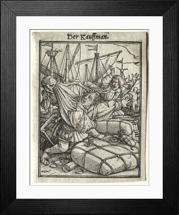 Framed Print : The Merchant. Creator: Hans Holbein (German, 1497 / 98-1543) Framed Print : The Merchant. Creator: Hans Holbein (German, 1497 / 98-1543)
