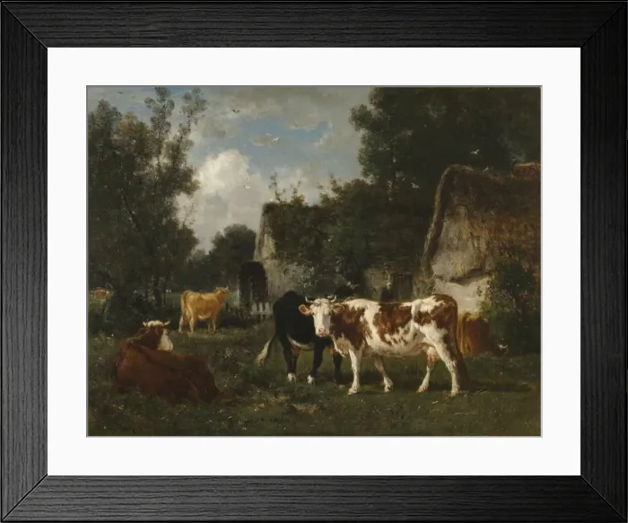 Framed Print : The Mill, 1873. Creator: Emile van Marcke (French, 1827-1890) Framed Print : The Mill, 1873. Creator: Emile van Marcke (French, 1827-1890)