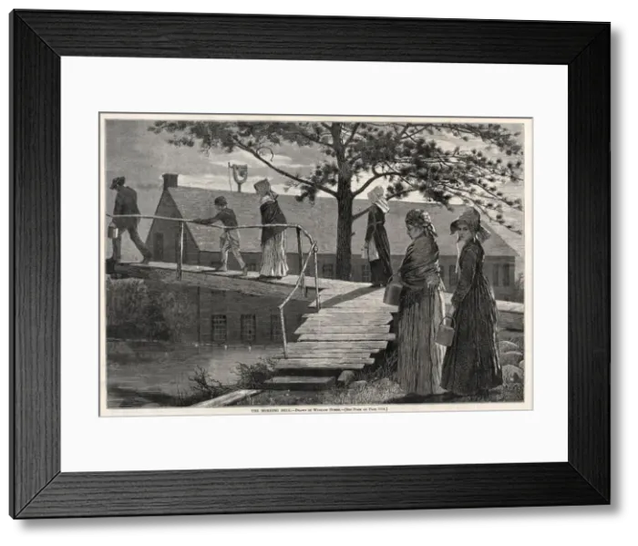 Framed Print : The Morning Bell, 1873. Creator: Winslow Homer (American, 1836-1910) Framed Print : The Morning Bell, 1873. Creator: Winslow Homer (American, 1836-1910)