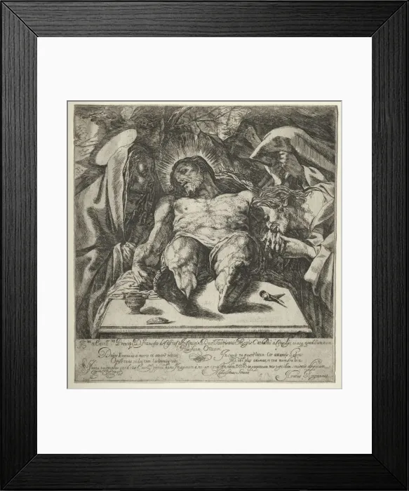 Framed Print : The Lamentation. Creator: Orazio Borgiani (Italian, 1578(?)-1616) Framed Print : The Lamentation. Creator: Orazio Borgiani (Italian, 1578(?)-1616)