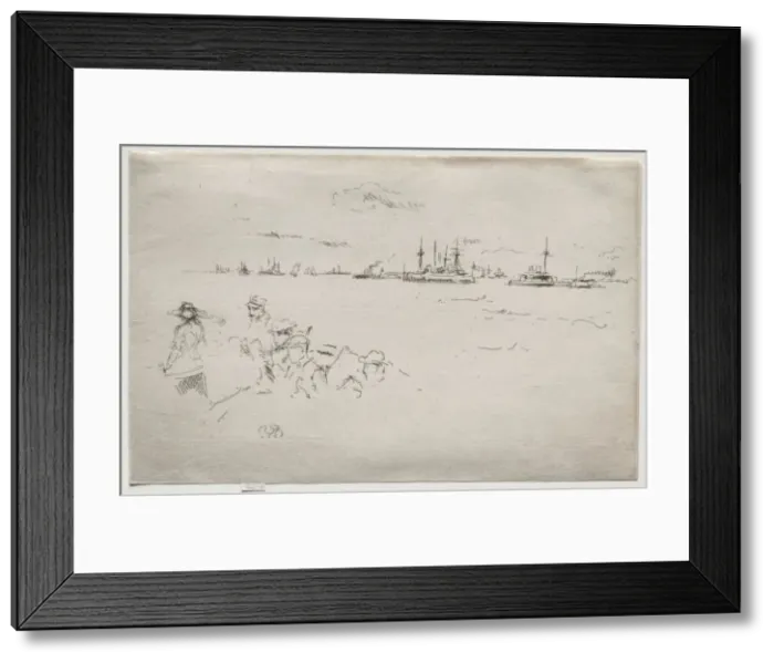 Framed Print : The Monitors. Creator: James McNeill Whistler (American, 1834-1903) Framed Print : The Monitors. Creator: James McNeill Whistler (American, 1834-1903)