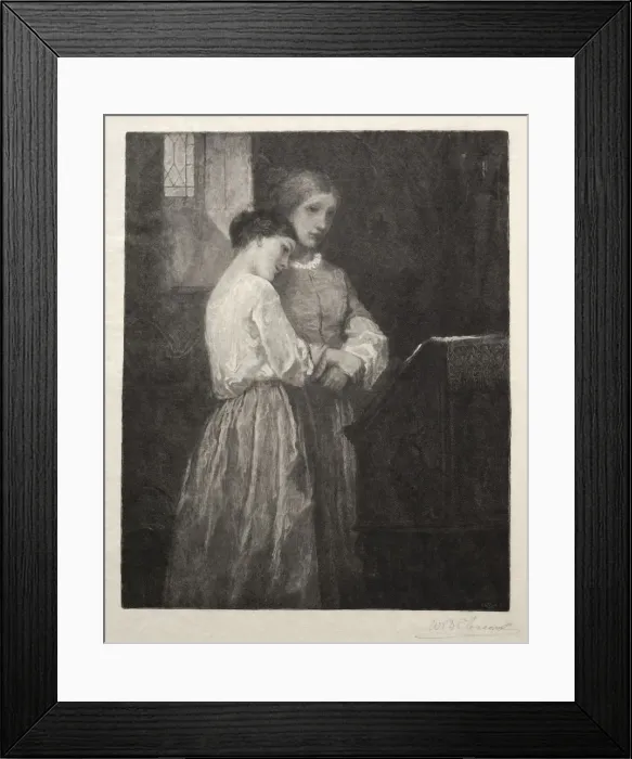 Framed Print : The Listeners, 1887. Creator: William Baxter Palmer Closson (American, 1848-1926) Framed Print : The Listeners, 1887. Creator: William Baxter Palmer Closson (American, 1848-1926)