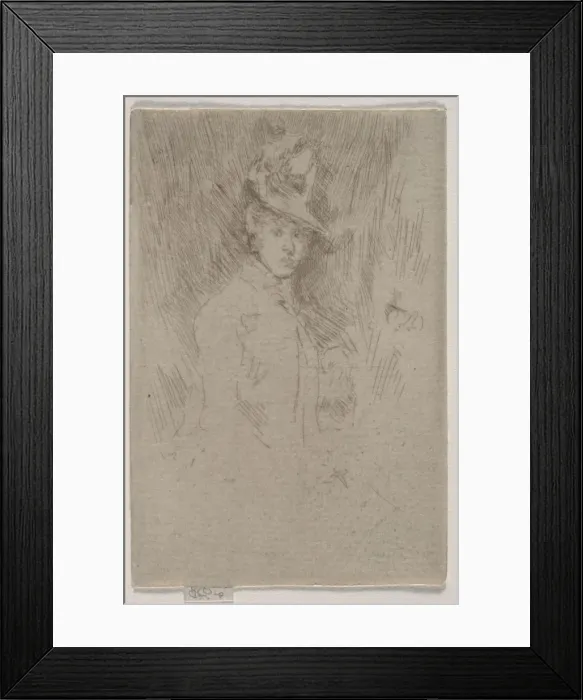 Framed Print : The Little Hat. Creator: James McNeill Whistler (American, 1834-1903)