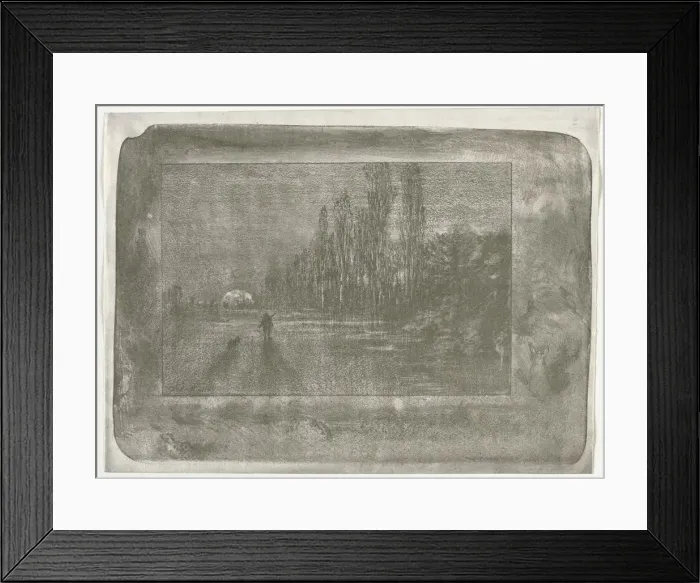 Framed Print : The Little Hunter, 1892. Creator: Felix Hilaire Buhot (French, 1847-1898) Framed Print : The Little Hunter, 1892. Creator: Felix Hilaire Buhot (French, 1847-1898)
