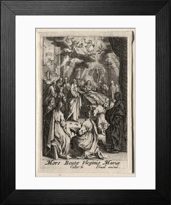 Framed Print : The Life of the Virgin: The Death of the Virgin. Creator: Jacques Callot (French, 1592-1635) Framed Print : The Life of the Virgin: The Death of the Virgin. Creator: Jacques Callot (French, 1592-1635)