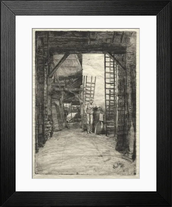 Framed Print : The Lime-Burner, 1859. Creator: James McNeill Whistler (American, 1834-1903) Framed Print : The Lime-Burner, 1859. Creator: James McNeill Whistler (American, 1834-1903)