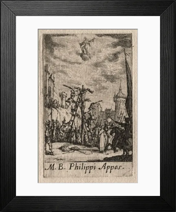 Framed Print : The Martyrdom of the Apostles: St. Philip. Creator: Jacques Callot (French, 1592-1635) Framed Print : The Martyrdom of the Apostles: St. Philip. Creator: Jacques Callot (French, 1592-1635)