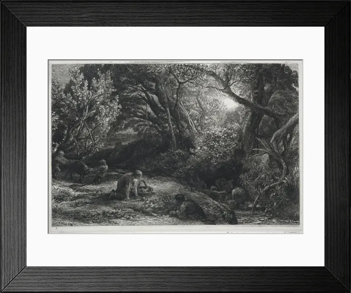 Framed Print : The Morning of Life, 1860-1861. Creator: Samuel Palmer (British, 1805-1881) Framed Print : The Morning of Life, 1860-1861. Creator: Samuel Palmer (British, 1805-1881)