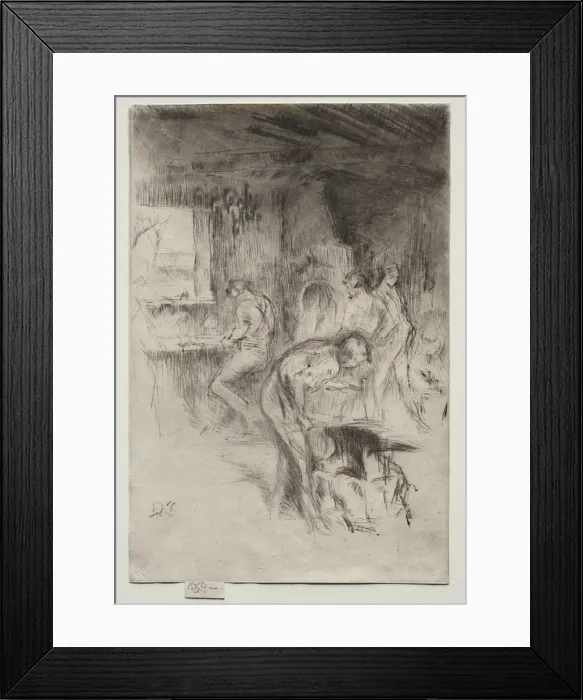 Framed Print : The Little Forge. Creator: James McNeill Whistler (American, 1834-1903) Framed Print : The Little Forge. Creator: James McNeill Whistler (American, 1834-1903)