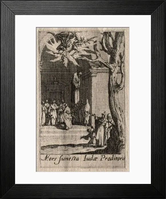 Framed Print : The Martyrdom of the Apostles: The Death of Judas. Creator: Jacques Callot (French, 1592-1635) Framed Print : The Martyrdom of the Apostles: The Death of Judas. Creator: Jacques Callot (French, 1592-1635)