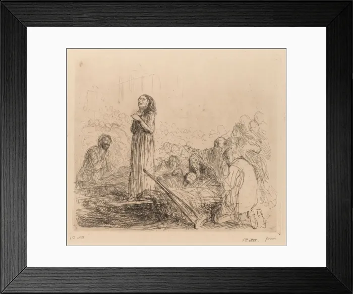 Framed Print : The Miracle before the Blessed Sacrament. Creator: Jean Louis Forain (French, 1852-1931) Framed Print : The Miracle before the Blessed Sacrament. Creator: Jean Louis Forain (French, 1852-1931)