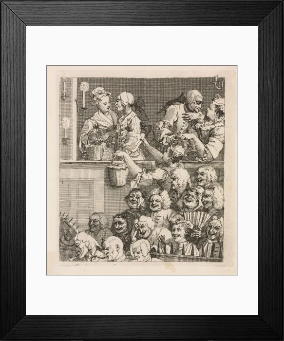 Framed Print : The Laughing Audience, 1733. Creator: William Hogarth (British, 1697-1764) Framed Print : The Laughing Audience, 1733. Creator: William Hogarth (British, 1697-1764)
