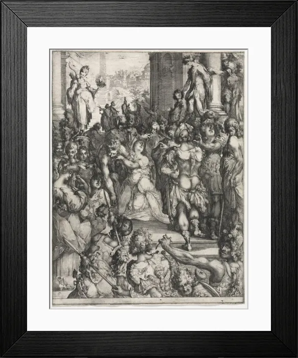 Framed Print : The Martyrdom of Saint Lucy. Creator: Jacques Bellange (French, c. 1575-1616) Framed Print : The Martyrdom of Saint Lucy. Creator: Jacques Bellange (French, c. 1575-1616)