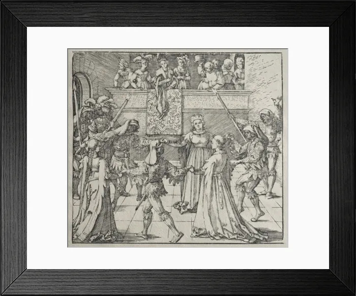 Framed Print : The Masquerade. Creator: Albrecht Dürer (German, 1471-1528), attributed to Framed Print : The Masquerade. Creator: Albrecht Dürer (German, 1471-1528), attributed to