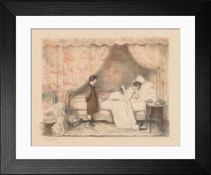 Framed Print : The Lesson. Creator: Jean Veber (French, 1868-aft 1907) Framed Print : The Lesson. Creator: Jean Veber (French, 1868-aft 1907)
