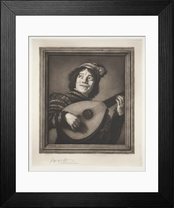 Framed Print : The Lute Player, 19th-20th century. Creator: Samuel Arlent-Edwards (American, 1862-1938) Framed Print : The Lute Player, 19th-20th century. Creator: Samuel Arlent-Edwards (American, 1862-1938)