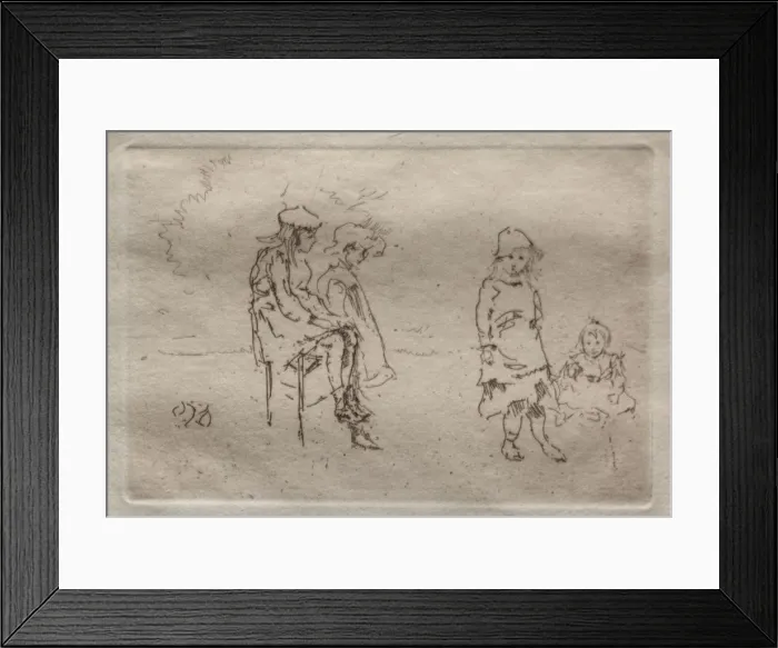 Framed Print : The Menpes Children. Creator: James McNeill Whistler (American, 1834-1903) Framed Print : The Menpes Children. Creator: James McNeill Whistler (American, 1834-1903)