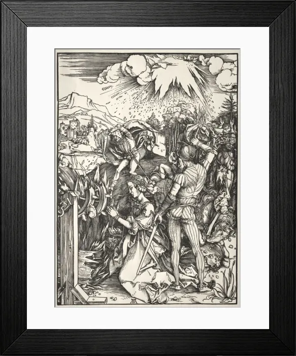 Framed Print : The Martyrdom of St. Catherine. Creator: Albrecht Dürer (German, 1471-1528) Framed Print : The Martyrdom of St. Catherine. Creator: Albrecht Dürer (German, 1471-1528)