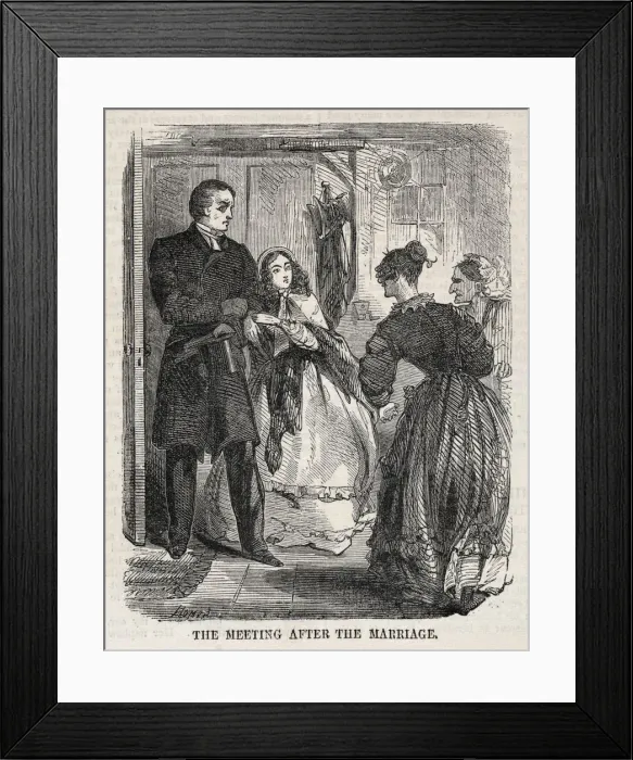 Framed Print : The Meeting After the Marriage, 1860. Creator: Winslow Homer (American, 1836-1910)