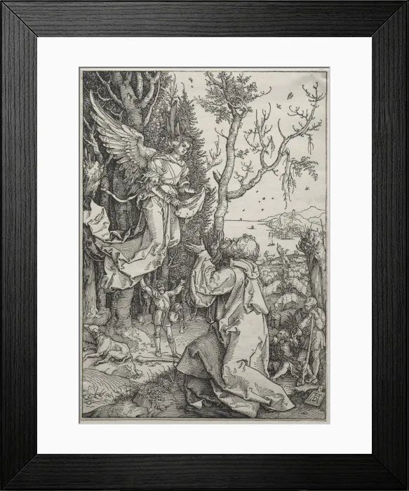 Framed Print : The Life of the Virgin: Joachim and the Angel, c. 1504. Creator: Albrecht Dürer (German Framed Print : The Life of the Virgin: Joachim and the Angel, c. 1504. Creator: Albrecht Dürer (German