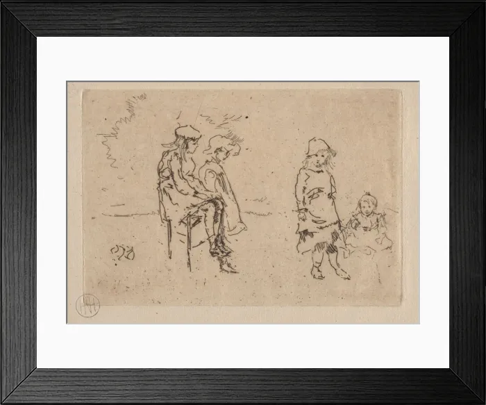 Framed Print : The Menpes Children. Creator: James McNeill Whistler (American, 1834-1903) Framed Print : The Menpes Children. Creator: James McNeill Whistler (American, 1834-1903)