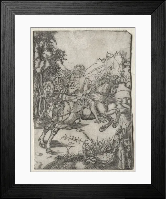 Framed Print : The Little Courier, 1500s. Creator: Unknown Framed Print : The Little Courier, 1500s. Creator: Unknown
