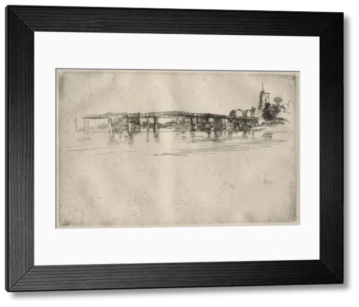 Framed Print : The Little Putney No. 1, 1879. Creator: James McNeill Whistler (American, 1834-1903) Framed Print : The Little Putney No. 1, 1879. Creator: James McNeill Whistler (American, 1834-1903)