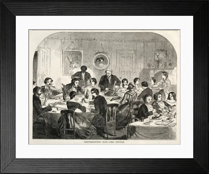 Framed Print : Thanksgiving Day - The Dinner, 1858. Creator: Winslow Homer (American, 1836-1910) Framed Print : Thanksgiving Day - The Dinner, 1858. Creator: Winslow Homer (American, 1836-1910)