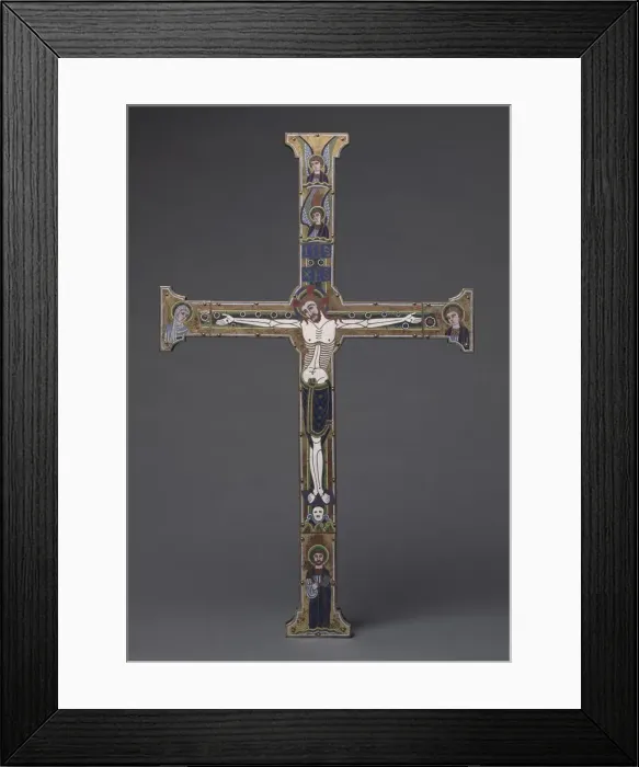 Framed Print : The Spitzer Cross, c. 1190. Creator: Master of the Royal Plantagenet Workshop (French) Framed Print : The Spitzer Cross, c. 1190. Creator: Master of the Royal Plantagenet Workshop (French)