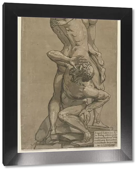 The Abduction of a Sabine Woman. Creator: Andrea Andreani (Italian, about 1558-1610)