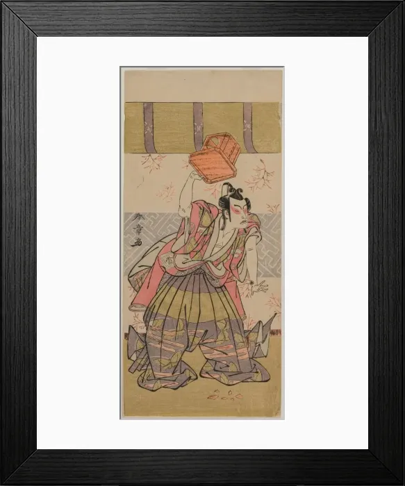 Framed Print : The Actor Ichikawa Raizo as Soga No Goro, mid-1770s. Creator: Katsukawa Shunsho (Japanese Framed Print : The Actor Ichikawa Raizo as Soga No Goro, mid-1770s. Creator: Katsukawa Shunsho (Japanese