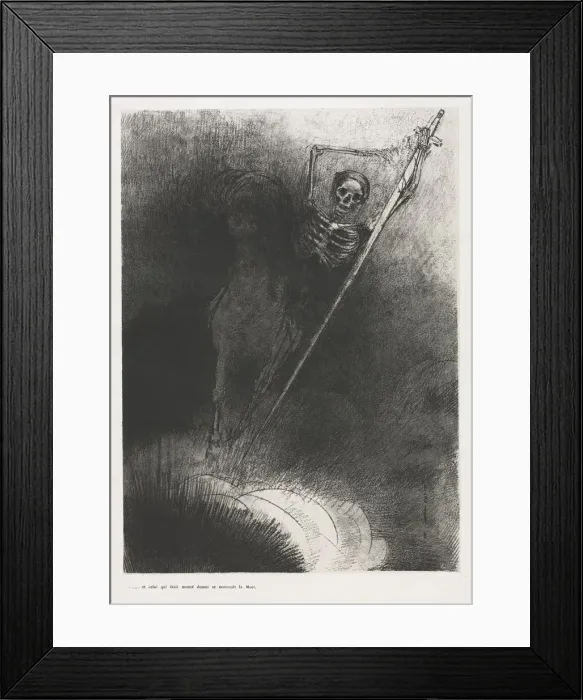 Framed Print : The Apocalypse of Saint John: And His Name That Sat on Him Was Death, 1899. Creator Framed Print : The Apocalypse of Saint John: And His Name That Sat on Him Was Death, 1899. Creator