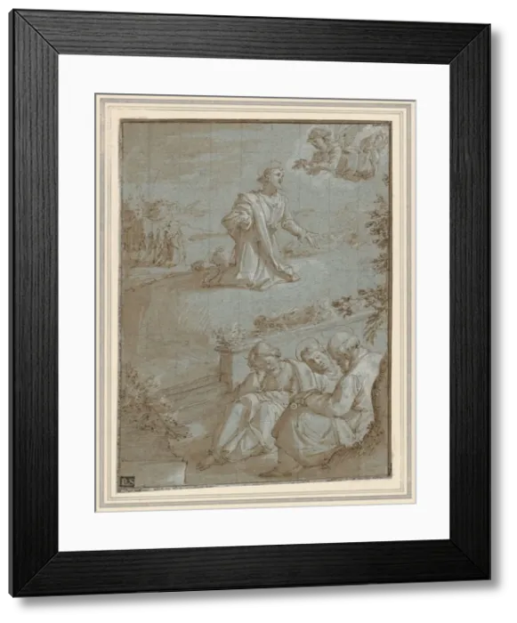 Framed Print : The Agony in the Garden, c. 1591. Creator: Santi di Tito (Italian, 1536-1602) Framed Print : The Agony in the Garden, c. 1591. Creator: Santi di Tito (Italian, 1536-1602)