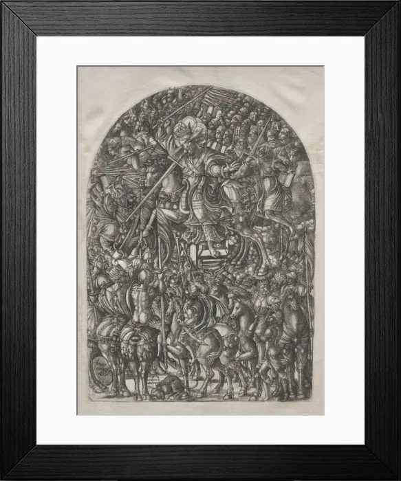Framed Print : The Apocalypse: Christ Mounted on a White Horse, 1546-1556. Creator: Jean Duvet (French Framed Print : The Apocalypse: Christ Mounted on a White Horse, 1546-1556. Creator: Jean Duvet (French