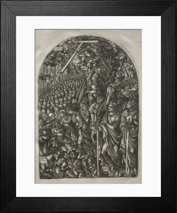 Framed Print : The Apocalypse: Four Angels Holding Back the Winds, 1546-1556. Creator: Jean Duvet (French Framed Print : The Apocalypse: Four Angels Holding Back the Winds, 1546-1556. Creator: Jean Duvet (French