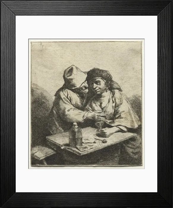 Framed Print : The Amorous Couple, mid 1600s. Creator: Cornelis Pietersz Bega (Dutch, 1631 / 32-1664) Framed Print : The Amorous Couple, mid 1600s. Creator: Cornelis Pietersz Bega (Dutch, 1631 / 32-1664)