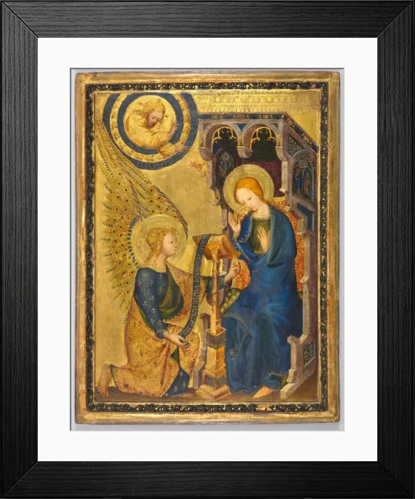 Framed Print : The Annunciation, 1380s. Creator: Unknown Framed Print : The Annunciation, 1380s. Creator: Unknown